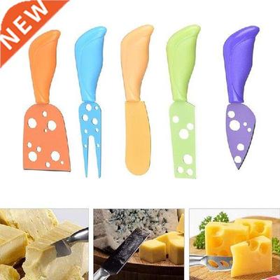 5Pcs/Set Colorful Cheese Cutter Set Cheese Knives Slicer