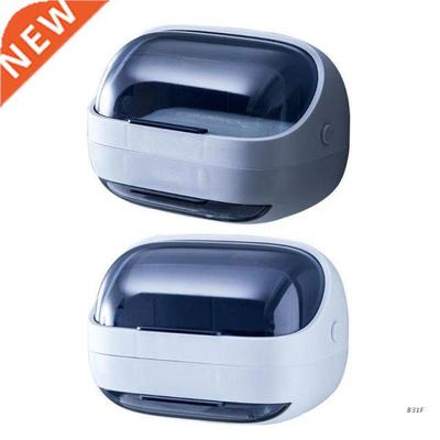 Flip Lid Drain Soap Box Double-layer Soap Di Bathroom Self