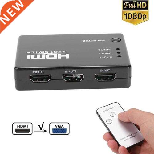 Mini HDMI Switcher 4K HD1080P 3 5 Port HDMI Splitter Selecto