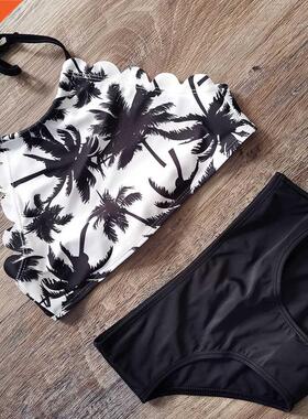 Crop Top Girl Swimsuit Swimwear 5-14 Years Girl Bikini Set P