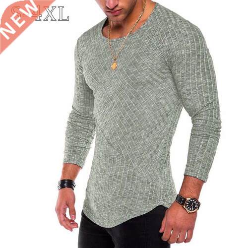 Plus Size S-4XL Slim Fit Sweater Men 2021 Spring Autumn Thin
