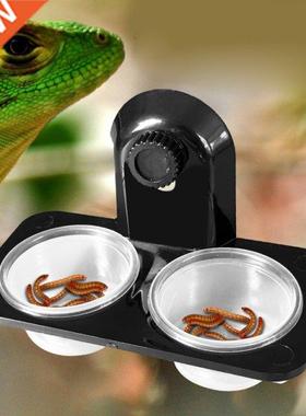 1pcs ABS Reptile Tank Food Water Feeding Bowl Insect Spider