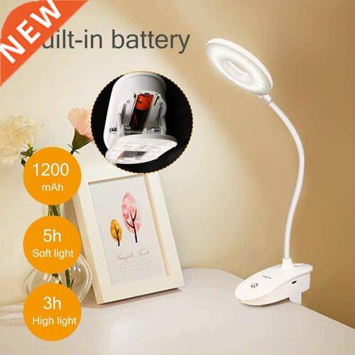 LED Desk Lamp Foldable Dimmable Touch Table Lamp Flexible US