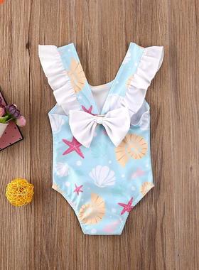 Newest Arrival Toddler Newborn Baby Girls Shell Print Swimsu