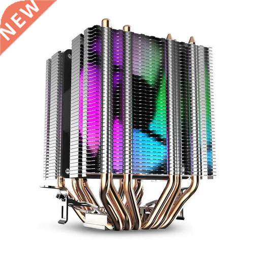 Cpu Air Cooler 6 Heat Pipes Twin-Tower Heatsink With 90Mm Ra
