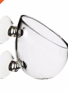 Nicrew Glass Aquarium Grass Planting Pot Decoration Fish Tan