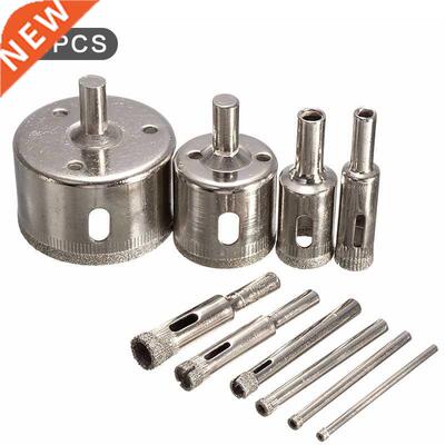 3mm-50mm 10pcs Diamond Coated Hss Drill Bit Set Tile Marble