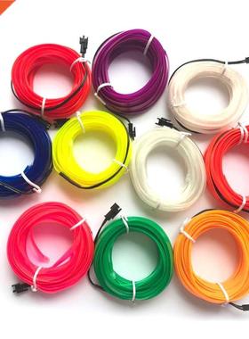 1~5M EL Wire String Strip Tube Lig Neon Lig Glow Flat E