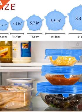 Reusable Stretch Lids Fresh Silicone Covers Anti-dust Leakpr