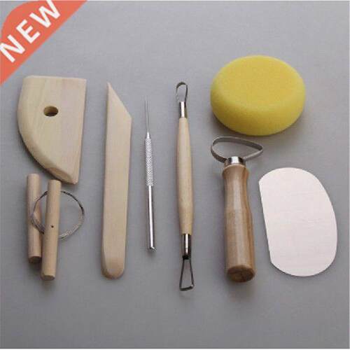 8Pcs/set Pottery Ceramic Tool Set  Hand Clay Ceramic