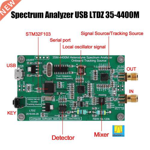 Spectrum Analyzer USB LTDZ 35-4400M Spectrum Signal Source w