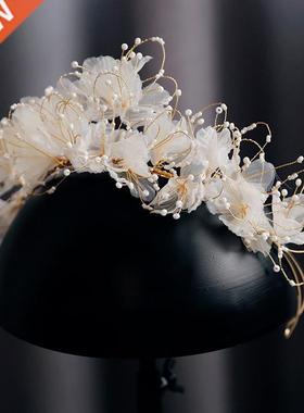 Wedding Hai Accessoies ink Flowe Floal Headbands Haiba