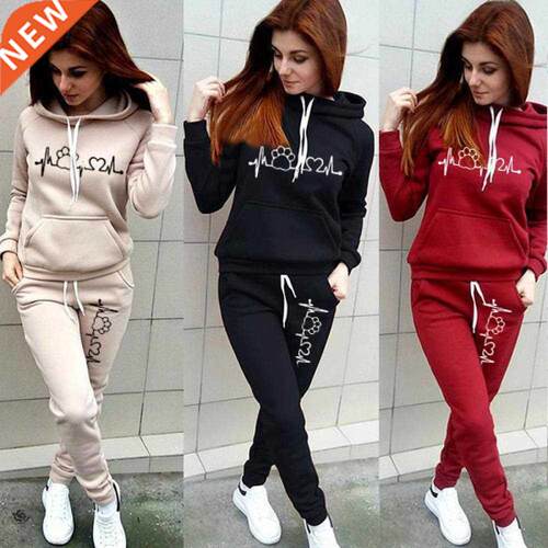 Casual Tracksuit Women Two Piece Suit Female Hoodies and Pan
