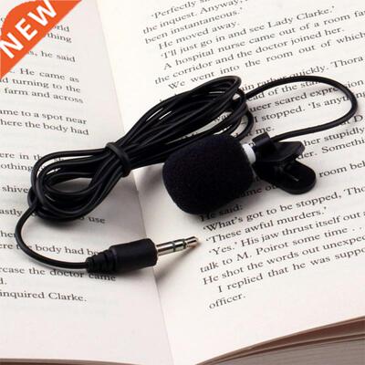 Clip-on Microphone Lapel Mini Lavalier Mic Microphone .5mm