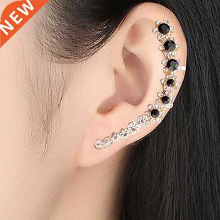 1Pcs Punk Rock Rhinestone Crystal Ear Cuff Wrap Stud Earring