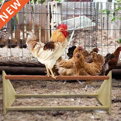 Chicken Perch Triangle Frosted Hen Stand Wood Table Top