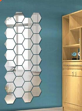 12PCS 3D Mirror Sticker For The Wall Decor DIY