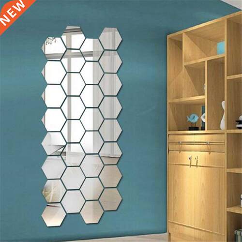 12PCS 3D Mirror Sticker For The Wall Decor DIY