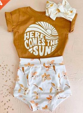 0-24M Baby Boys Girls Summer pcs Outfits Sets Short Sleeve