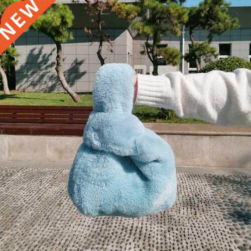 Cute Soft Plush Women Handbags Faux Fur Ladies Winter Clutch