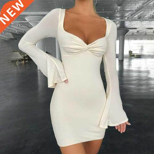 Casual Mini Dress Women Party Bodycon Streetwear包臀连衣裙