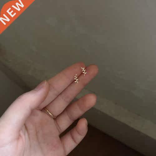 925 Sterling Silver European Style 14k Gold Earrings For Wom