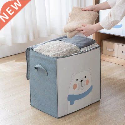 Clothes Storage Bag Cartoon Portable Storage Box Folding