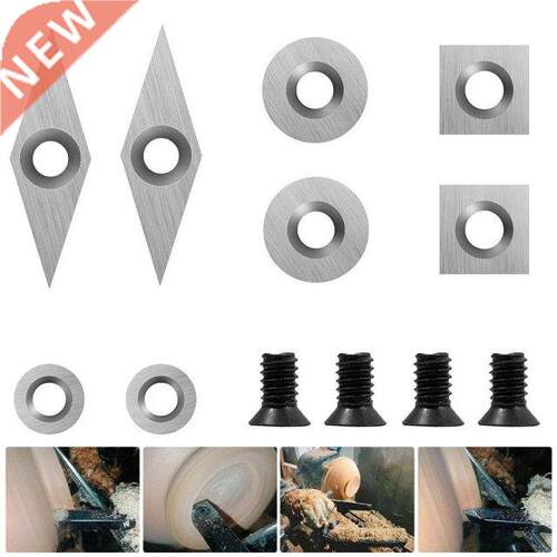 8Pcs Tungsten Carbide Cutters Metric Insert Set Square Diamo