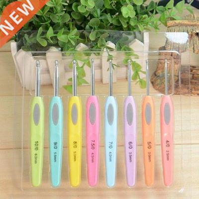 8Pcs/Set Aluminum Crochet Hook Knitting Needles Kit Sweater