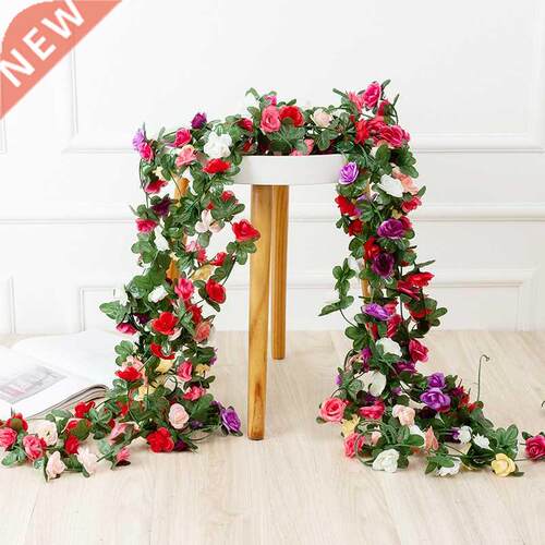 250CM Rose Artificial Flowers Christmas Garland for Wedding