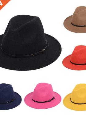 2020 Faion nd Men Women Autumn Winter Vintage Wide Brim Fe