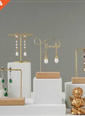 Jewelry Organizer Wooden Rack Bracelet Earring Holder Displa