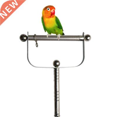 Bird Perch Stand Stainless Steel Parrot Perch Outdoor