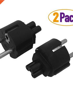 2PCS/lot EU Mains Power Cable plug adapter EU PLug to IEC320