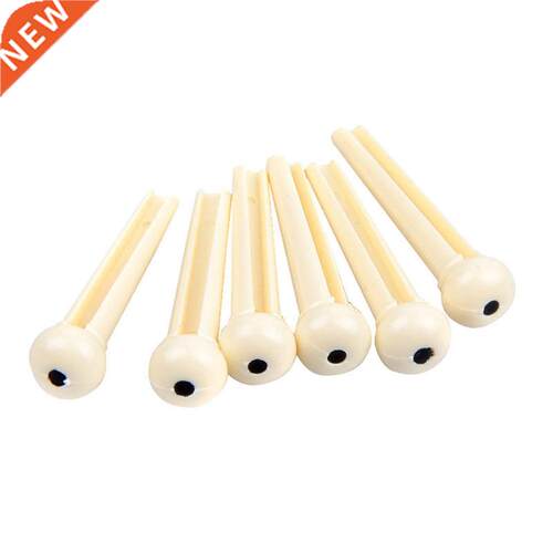 6Pcs/Set Portable Guitar Bridge Pins Saddle Nut Acoustic Pin