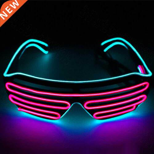 LED Luminous Glasses Glowing Halloween Luminous Neon Christm