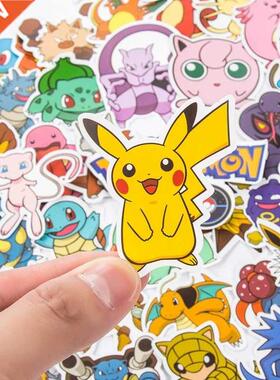 10/30/50/100Pcs Kawaii Pikachu Pokemon Stickers Motorcycle P