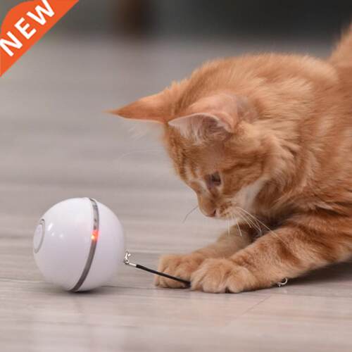 Electric Pet Ball Toys Colorful LED Rolling Fla Ball Toy F