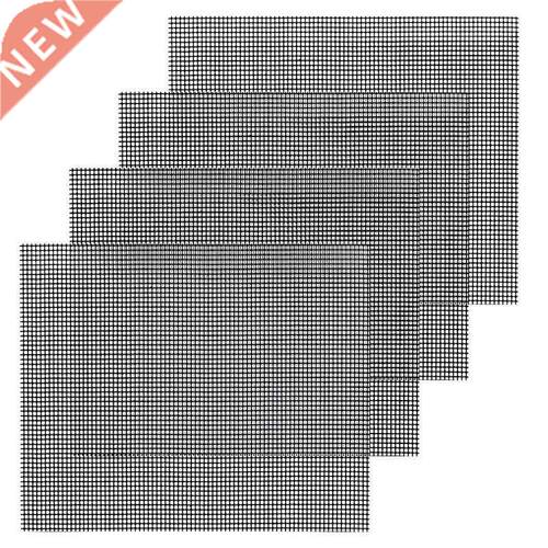 4 Pcs Non BBQ Grill Mesh Reusable Grilling Net Barbecue Mat