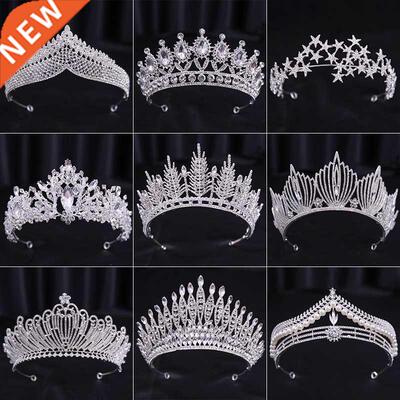 Bridal Wedding Hair Accessories Silver Crystal Hair crown al