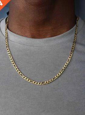 2022 Fashion New Figaro Chain Necklace Men Stainless Steel G