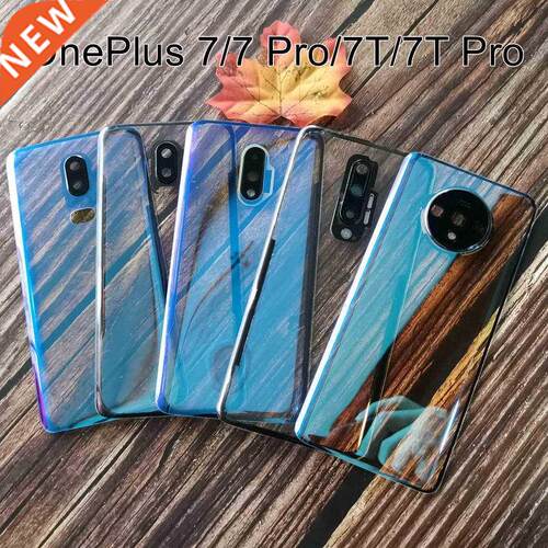 Transparent Clear Back Glass Cover For Oneplus 7 7T Pro Batt