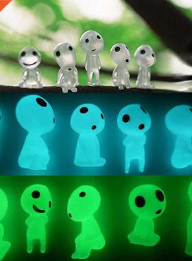 10/20Pcs Luminous Tree Spirits Micro Landscape Figure Orname