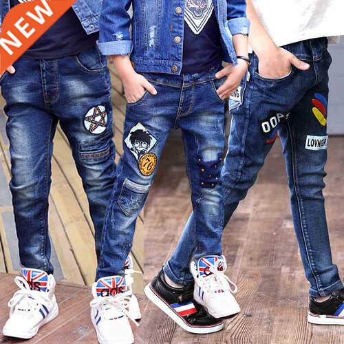 2022 New 3-10 Years Teenage Boys Jeans Spring Autumn Fashion