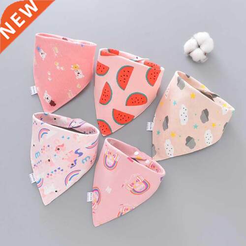 Baby Bibs Triangle Double Cotton Bibs Cute Cotton Comfortabl