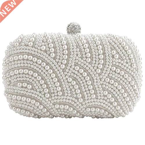 Fashion Clutch Bag Beaded Party Bridal Handbag Wedding Eveni