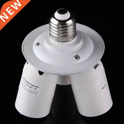 in1 E27 Lamp Holder 110V-240V Socket Splitter Lighting Lamp