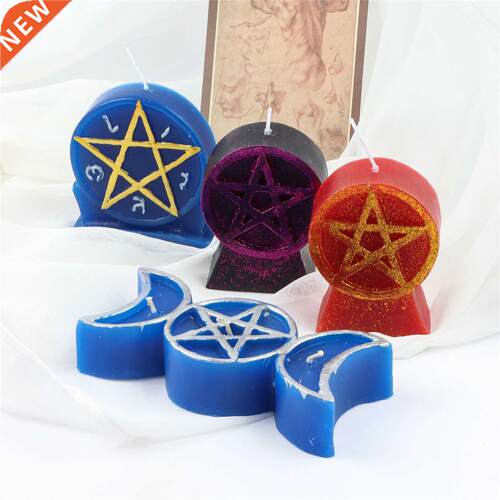 Moon Five-pointed Star Elephant Scented Candle Religious