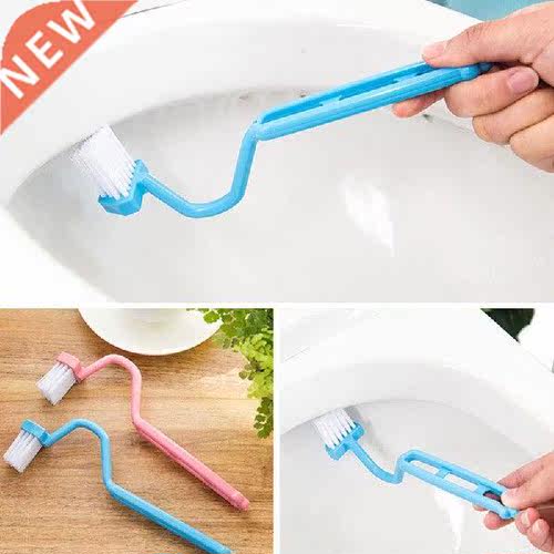 1Pcs Scrubber Curved S Shape Portable Toilet Brush Corner