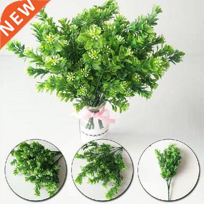 Fake Plants Eucalyptus Grass Plastic Ferns Green Leaves